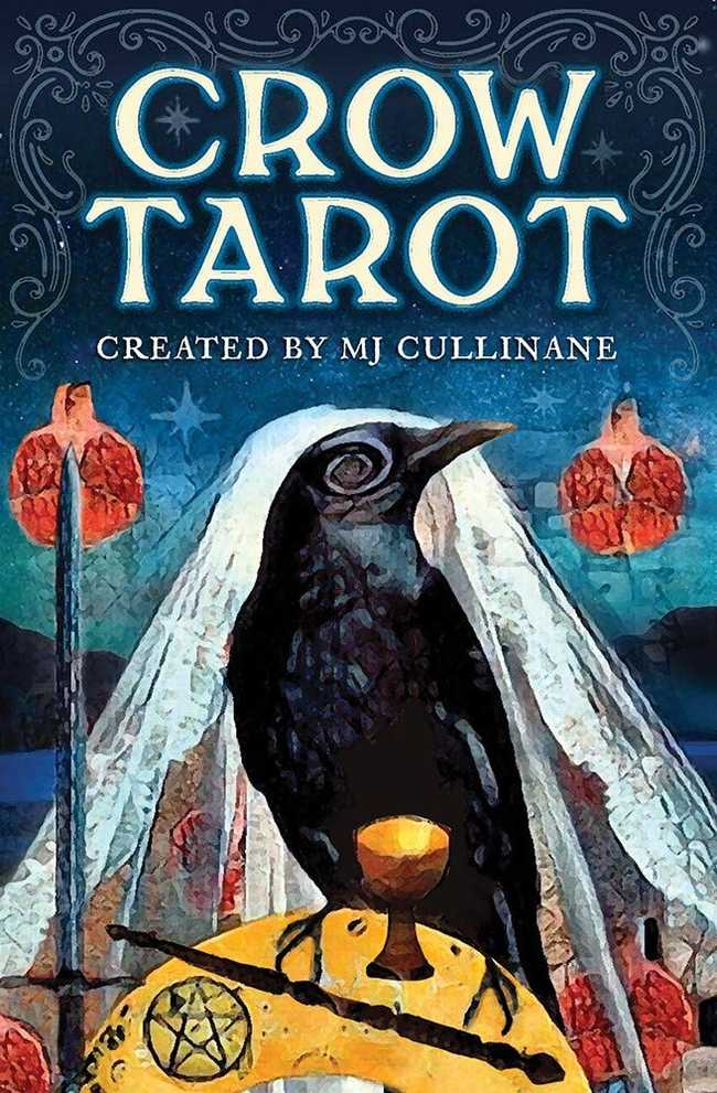 Crow Tarot box cover, created by MJ Cullinane